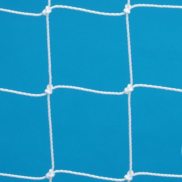 Junior JP1A Standard Profile White Football Nets, 2.5mm Poly