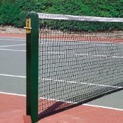 Aluminium 80mm Square Tennis Posts c/w sockets