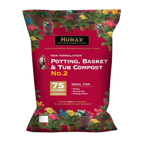 Humax Professional Compost (Potting, Basket & Tub) - 75 ltr