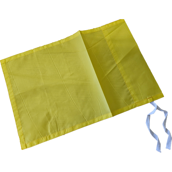 Yellow Nylon Golf Flags 30cm x 46cm (Tie on Flags)