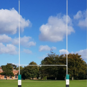 13m Hinged Aluminium Rugby Posts 
